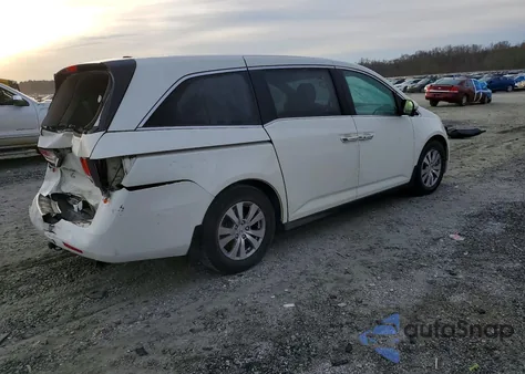 2016 Honda Odyssey Exl z USA, uszkodzony, nr VIN 5FNRL5H60GB101815